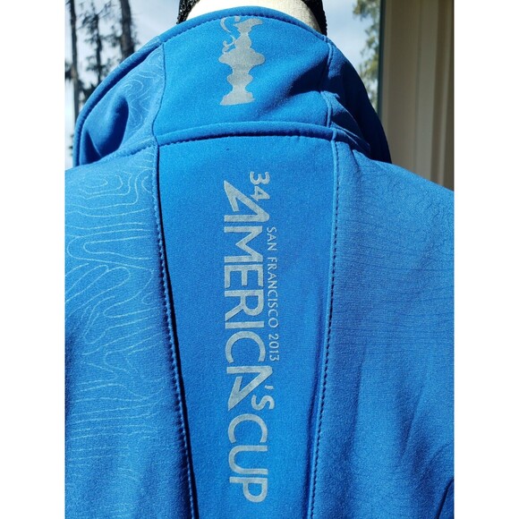 2013 San Francisco 34th America’s Cup Full Zip Jacket Size L Blue w/Adj Wrists - Picture 5 of 16
